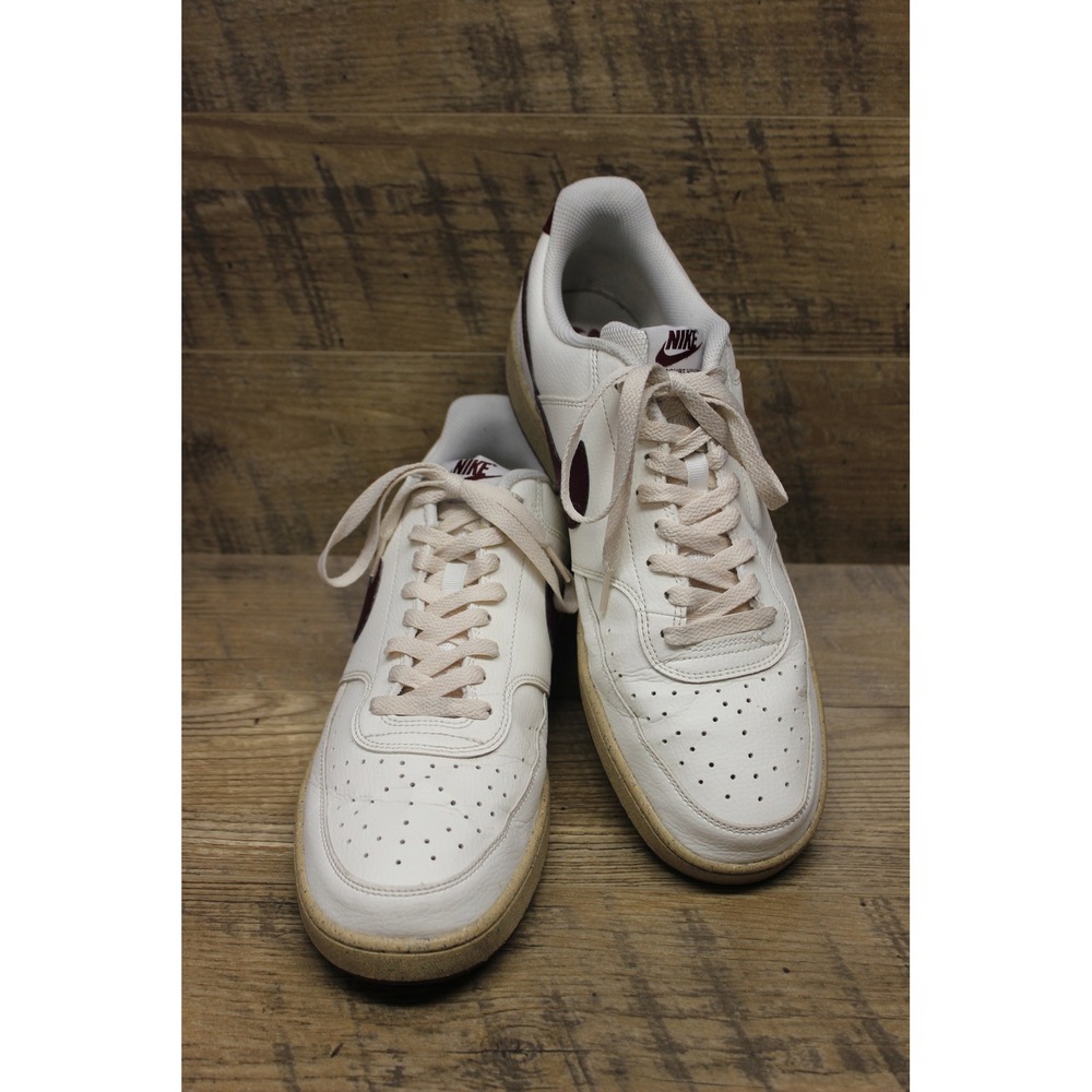 Nike Court Vision Low Next Nature Men's Sneakers Size‎ 13 Sail Dark Beetroot
